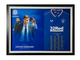 Steven Gerrard - Rangers Embroidered Signed Replica Shirt