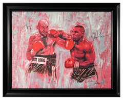 Tyson Fury and Mike Tyson Canvas Painting