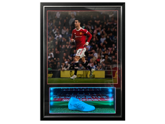 Cristiano Ronaldo Signed Replica Boot With Light Display