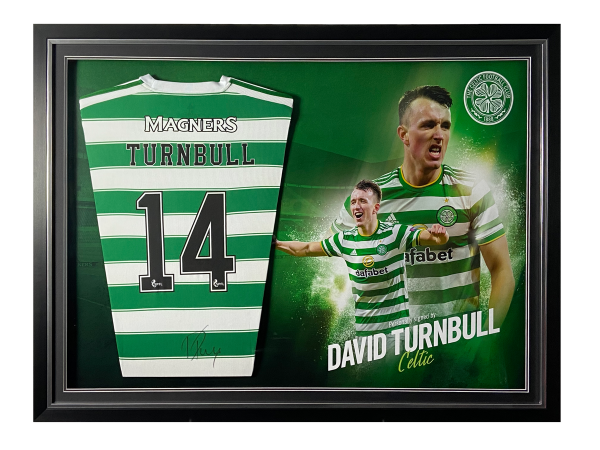 David Turnbull Signed Replica Shirt - Picture Board + Style with LED Lights