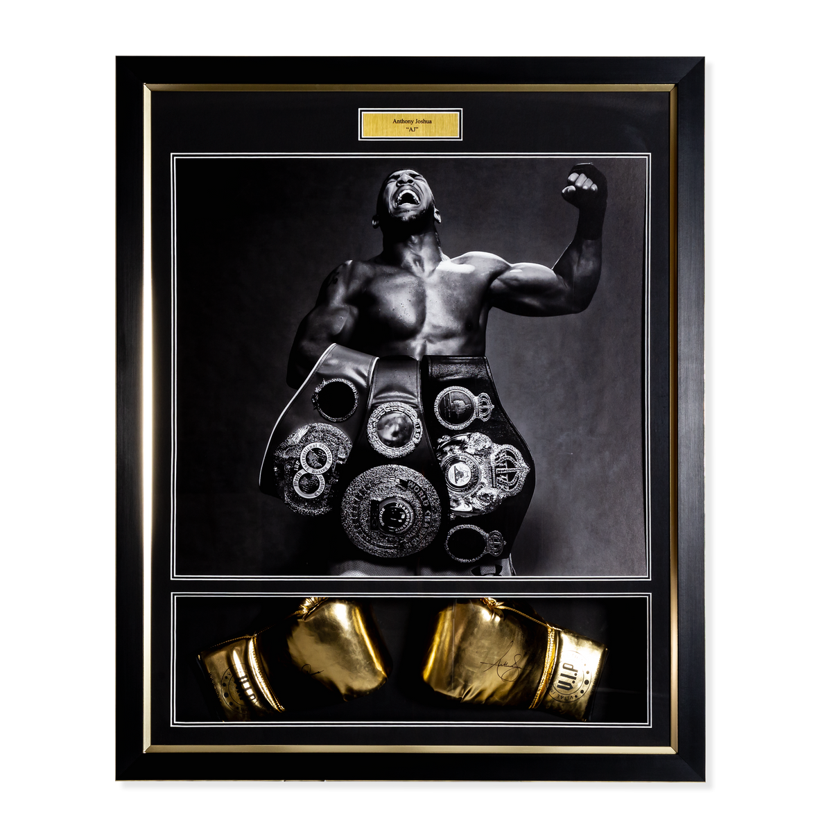 Anthony Joshua Replica Gloves Display