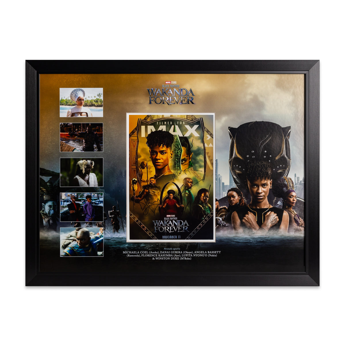 Black Panther Wakanda Forever - Cast Signed Frame