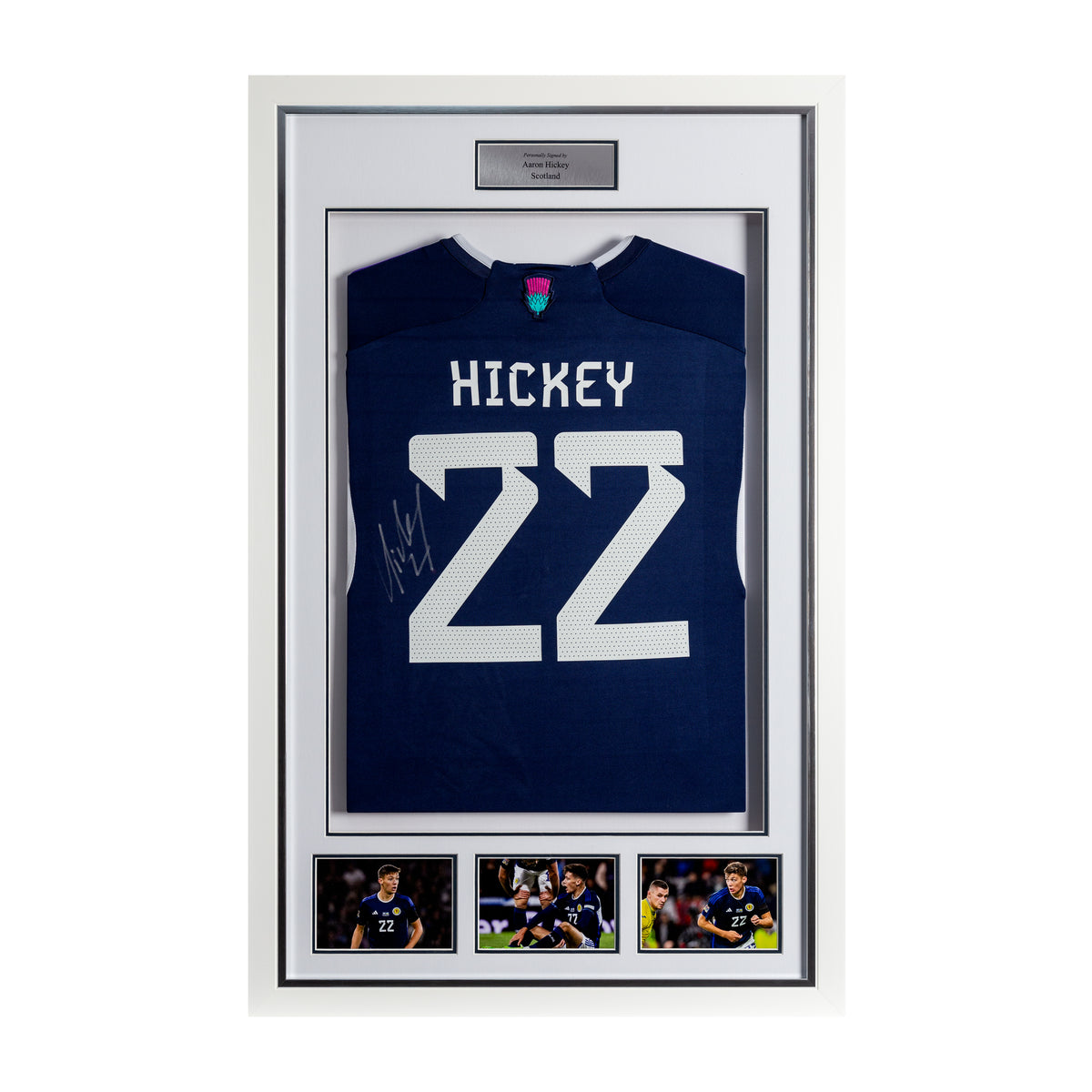 Aaron Hickey Signed Replica Shirt - Sponsor Style