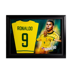 Ronaldo R9 Signed Replica Shirt - Picture Board Style with LED Lights