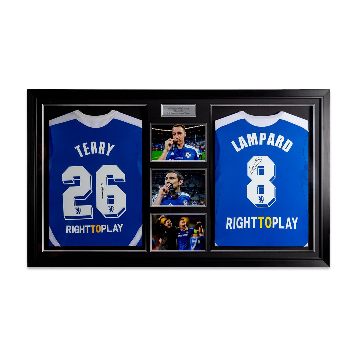 John Terry And Frank Lampard Signed Replica Shirts - Sponsor Style