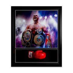 Tyson Fury Replica Glove with Montage Display