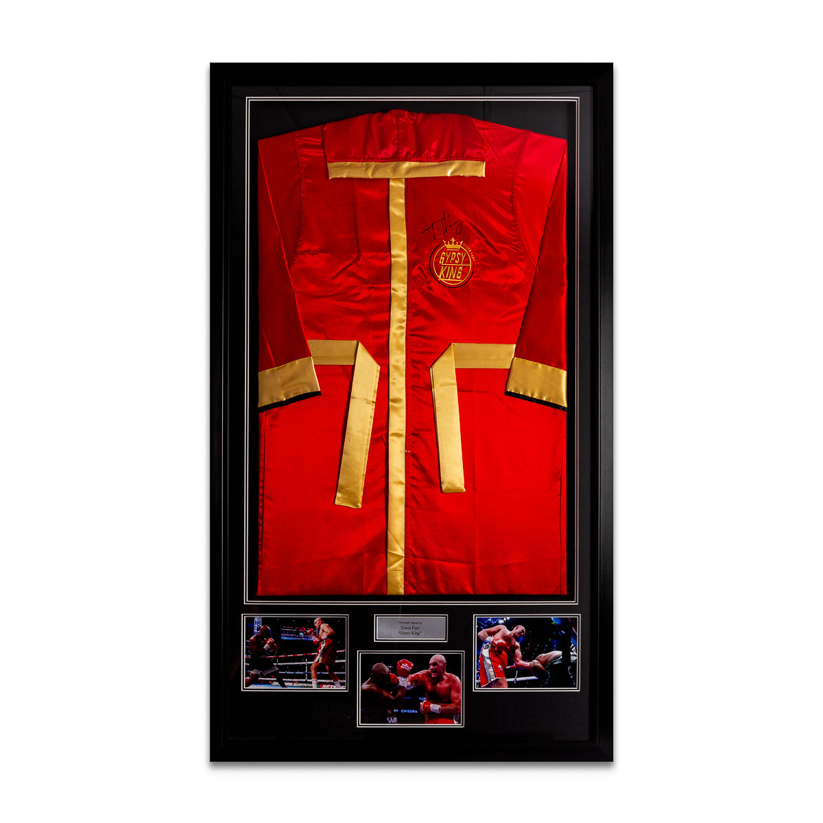 Tyson Fury Signed Replica Robe with LED Light (Red Robe)