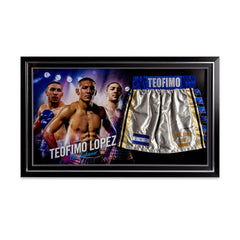 Teofimo Lopez Replica Shorts Display