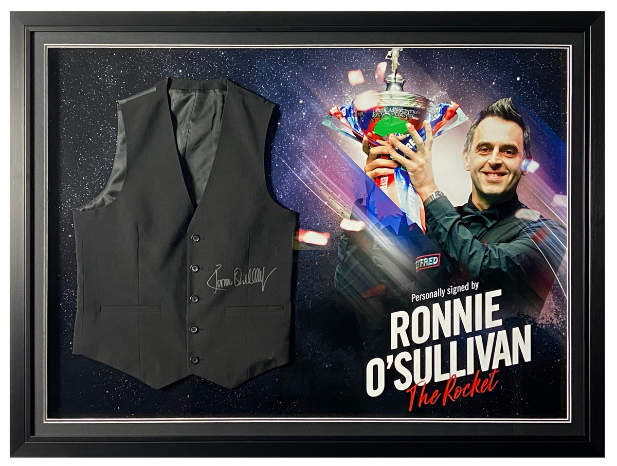 Ronnie O'Sullivan Replica Signed Waistcoat Display