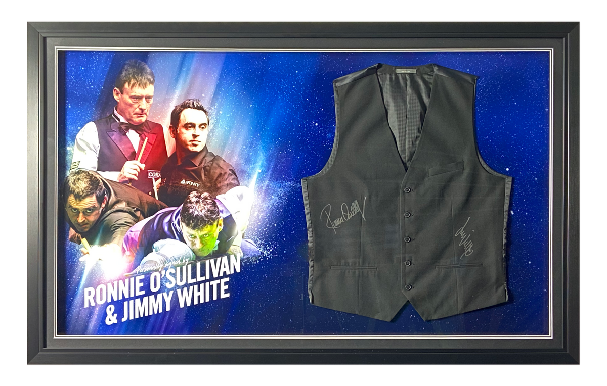 Ronnie O'Sullivan And Jimmy White Replica Signed Waistcoat Display