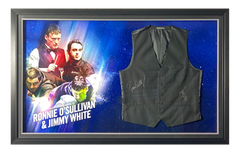 Ronnie O'Sullivan And Jimmy White Replica Signed Waistcoat Display