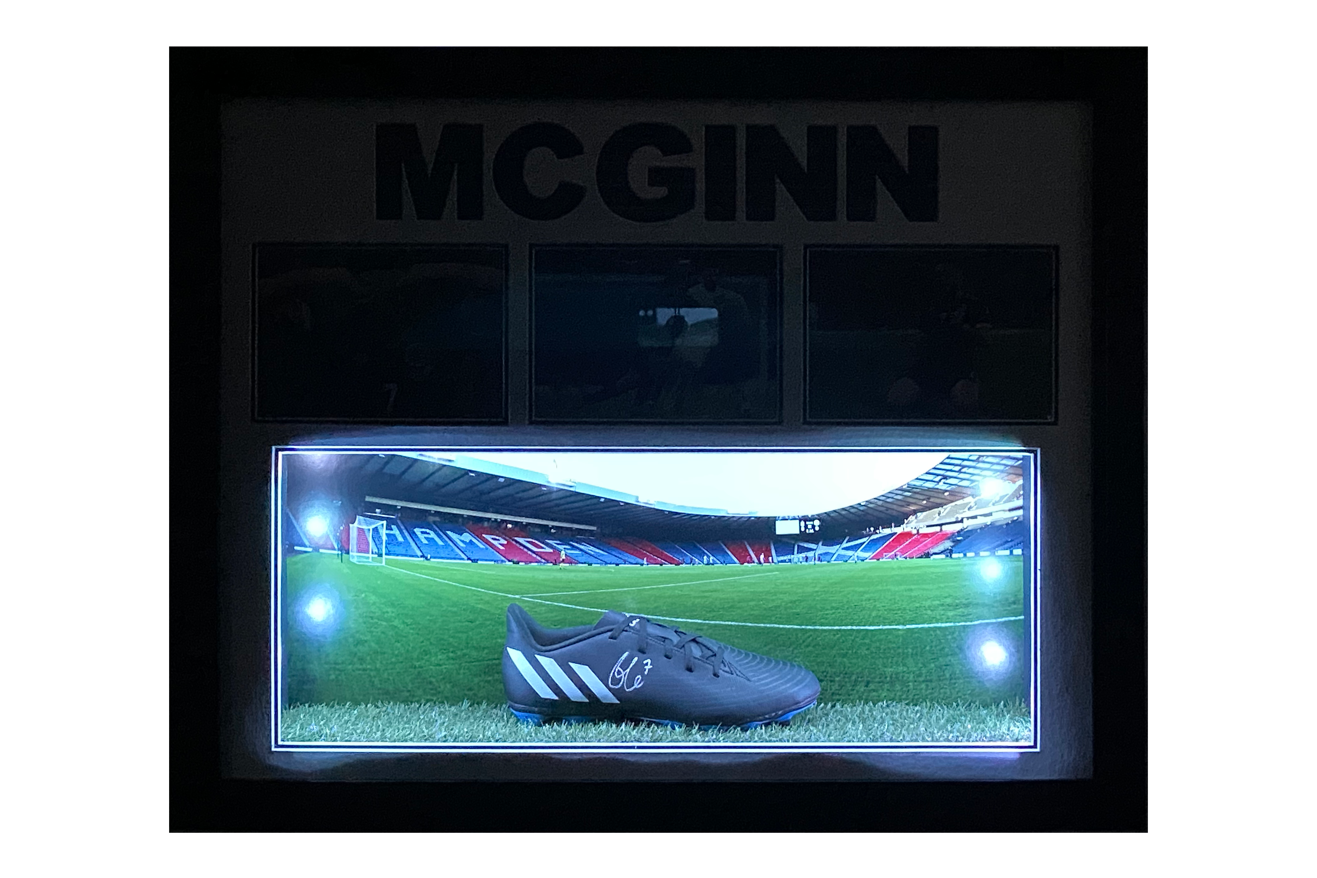 John McGinn - Replica Boot Picture Display