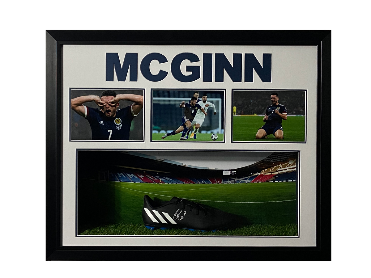 John McGinn - Replica Boot Picture Display