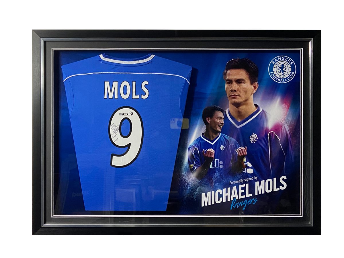 Michael Mols - Signed Replica Rangers Shirt