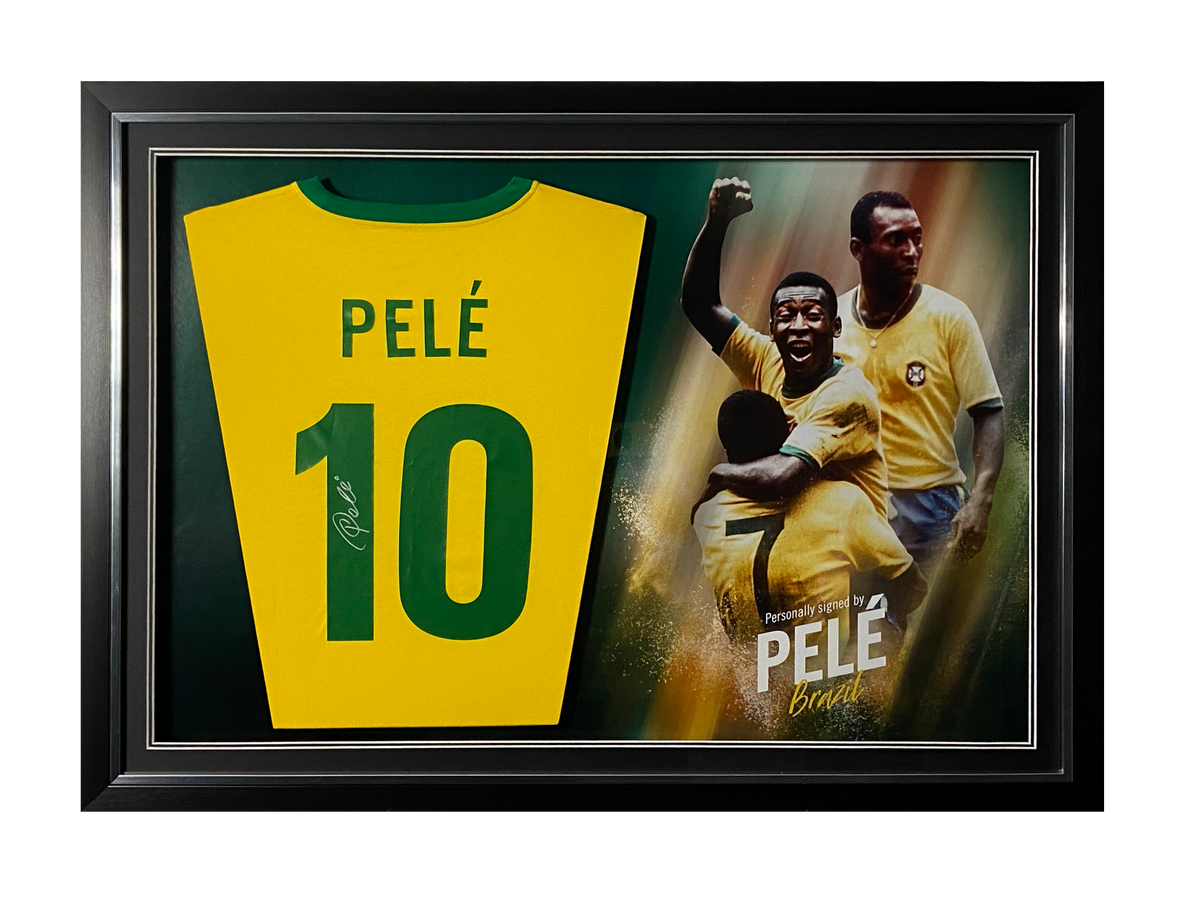 Pele Signed Replica Shirt - Picture Board Style with LED Lights