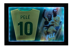 Pele Signed Replica Shirt - Picture Board Style with LED Lights