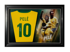 Pele Signed Replica Shirt - Picture Board Style with LED Lights