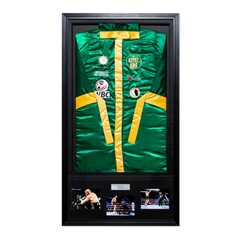 Tyson Fury Signed Replica Robe with LED Lights (Green Robe)