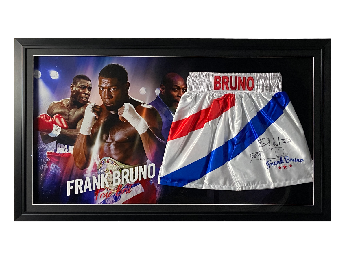 Frank Bruno Signed Replica Shorts With Lights Display