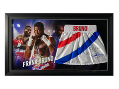 Frank Bruno Signed Replica Shorts With Lights Display