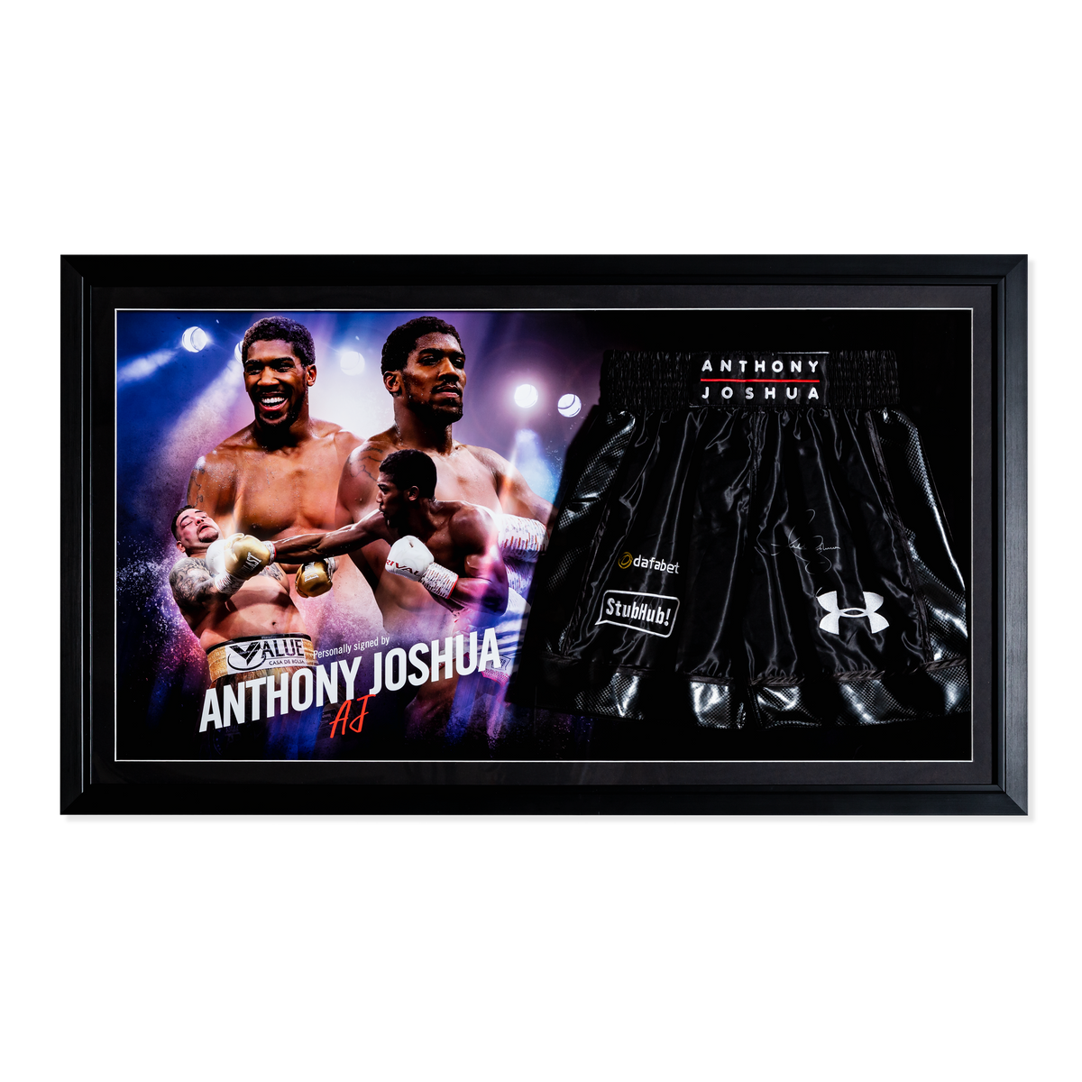 Anthony Joshua Replica Shorts And Picture Display