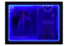 Steven Gerrard - Rangers Embroidered Signed Replica Shirt